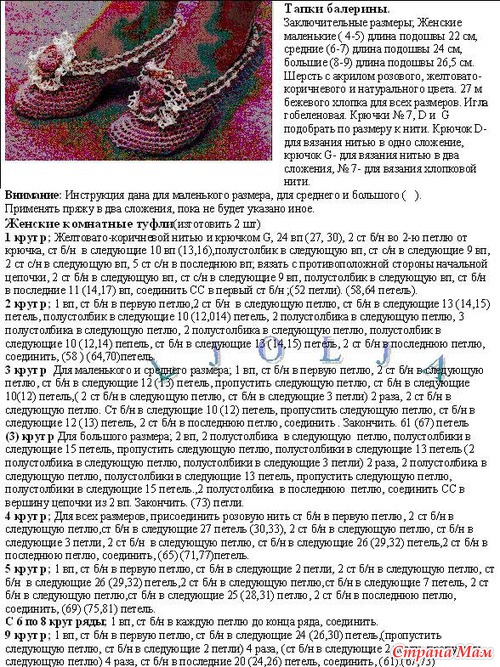Вяжем балетки на спицах Вяжем балетки на спицах