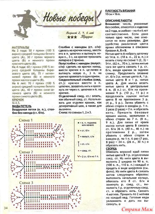 Кеды вязанные крючком с описанием и схемой Кеды вязанные крючком с описанием и схемой