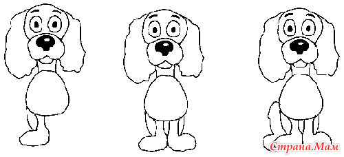 Как нарисовать (рисовать) собаку, собачку или щенка - поэтапные рисунки и видеоуроки