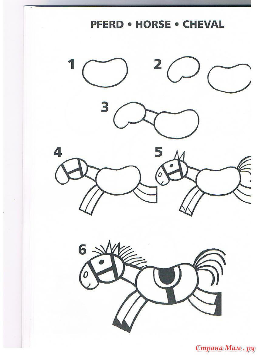 Схемы рисования для дошкольников