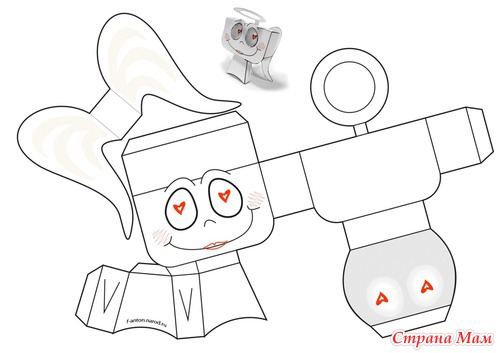 Маленькие игрушки (вырежь и склей) . Маленькие игрушки (вырежь и склей) .