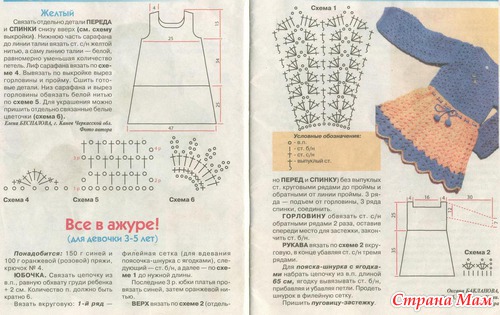 Схема вязания теплого сарафана 51