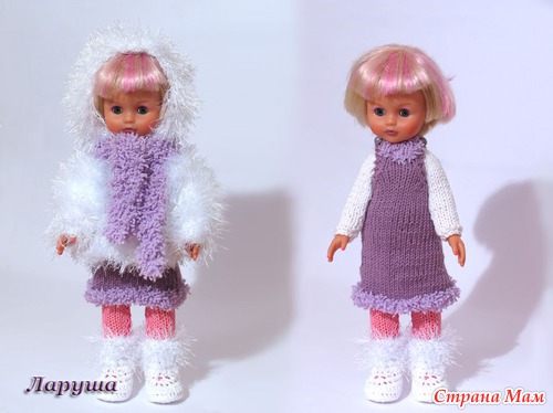 Связать жилет кукле