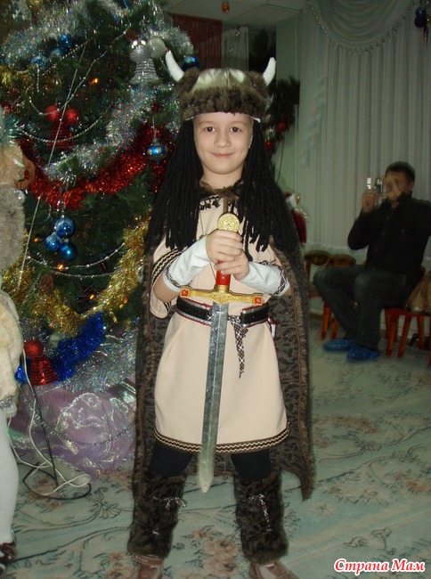 Детский костюм викинга своими руками 10