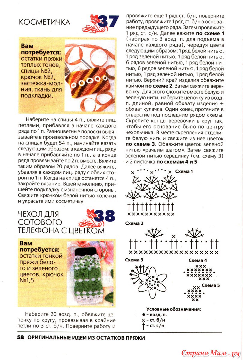 Что можно связать из остатков пряжи схемы Что можно связать из остатков пряжи схемы