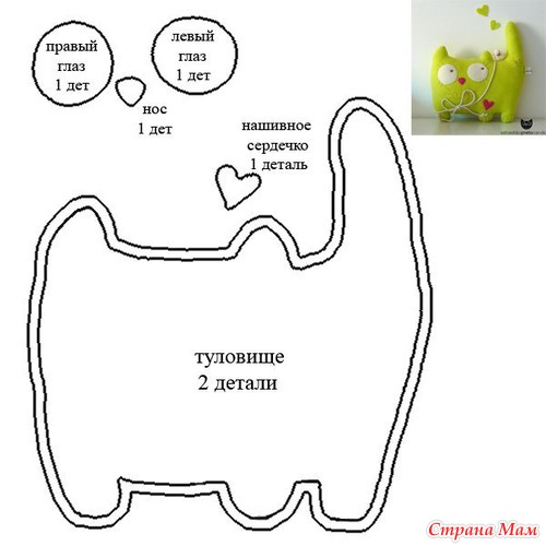 МЯГКИЕ ИГРУШКИ СВОИМИ РУКАМИ Выкройки мягких игрушек 35 МЯГКИЕ ИГРУШКИ СВОИМИ РУКАМИ Выкройки мягких игрушек 10