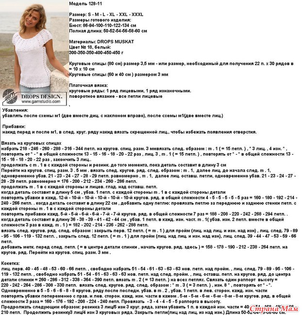 Вязание топа реглан сверху Вязание топа реглан сверху