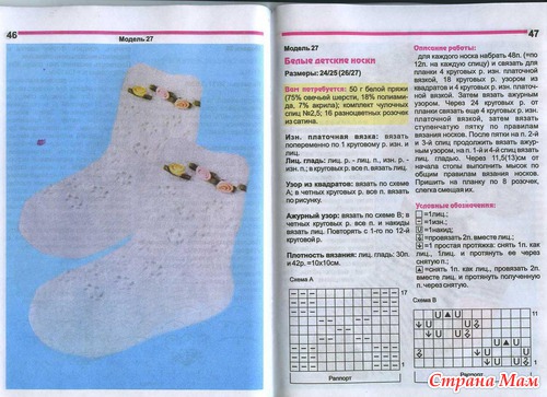 Вязание носков модели с описанием Вязание носков модели с описанием