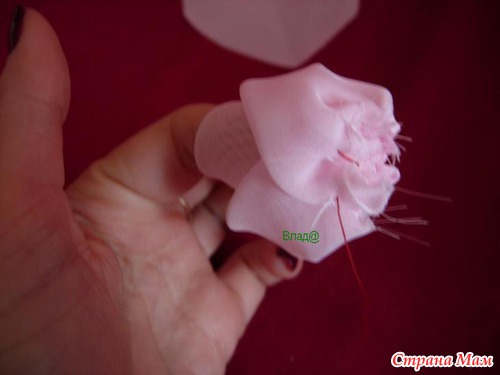 Розы из органзы. - Клуб рукоделия - Страна Мам