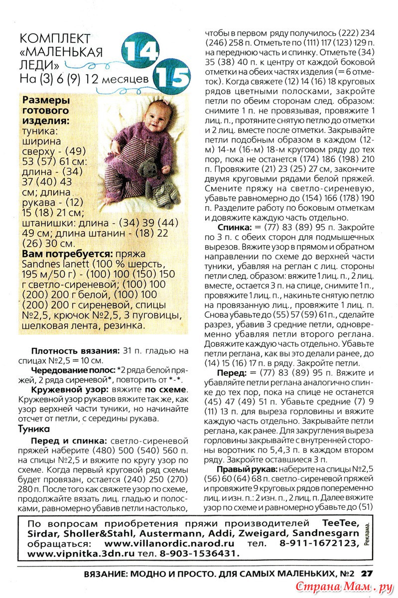 Связать спицами самым маленьким Связать спицами самым маленьким