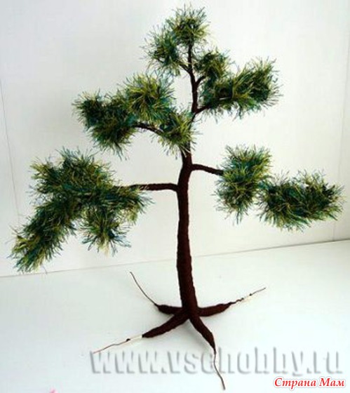 Объемное дерево из бисера