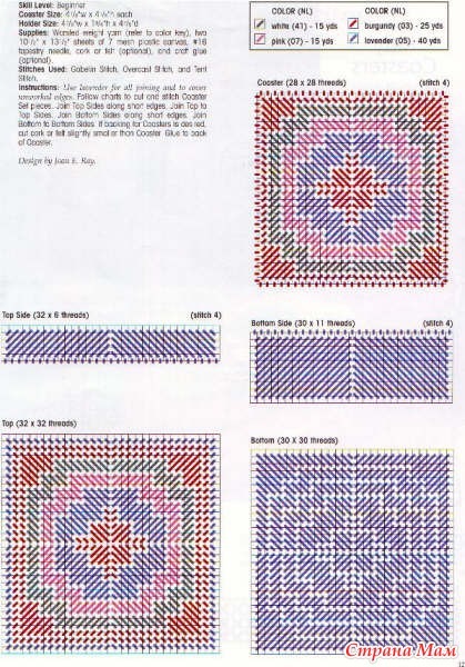 Вышивка по пластиковой канве схемы
