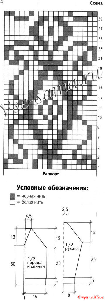 Связать рукава с рисунками Связать рукава с рисунками
