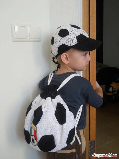 Вязание рюкзак для мальчика