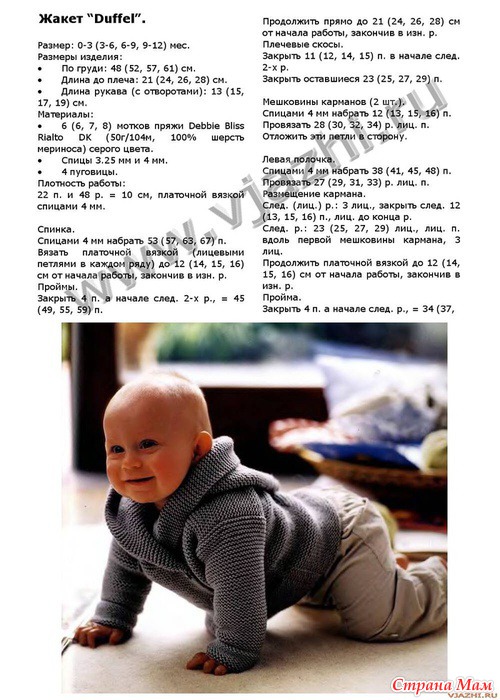 Вязание жакетов на спицах для детей Вязание жакетов на спицах для детей