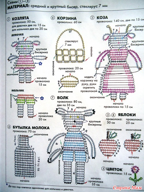 Из бисера книга схема