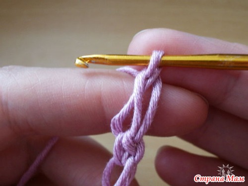 Как сделать узел крючком в конце вязания