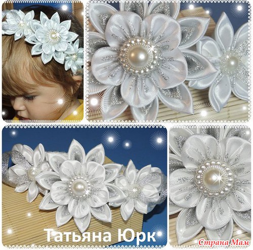 Прическа с канзаши