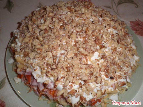 Салат с копченой курицей и грибами рецепты с Салат с копченой курицей и грибами рецепты с