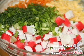 Салат валерия с корейской морковкой и крабовыми палочками Салат валерия с корейской морковкой и крабовыми палочками