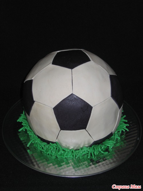Торт футбольный мяч из крема (74 фото)