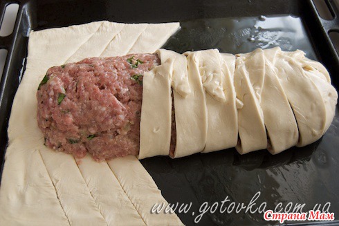Рулет из фарша с начинкой в духовке рецепт пошагово