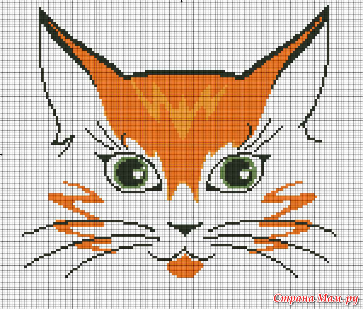 Вышивка кошачьих морд Вышивка кошачьих морд