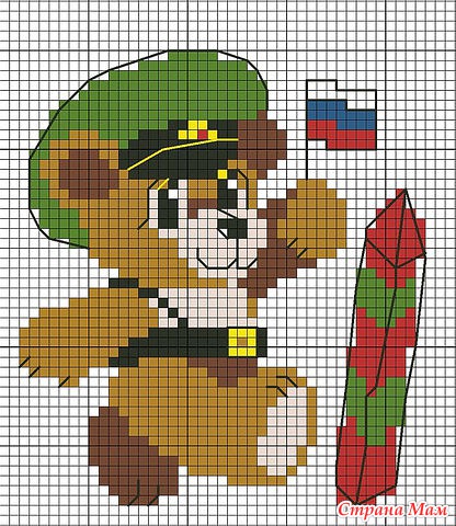 Схема вышивки крестом военная тематика Схема вышивки крестом военная тематика