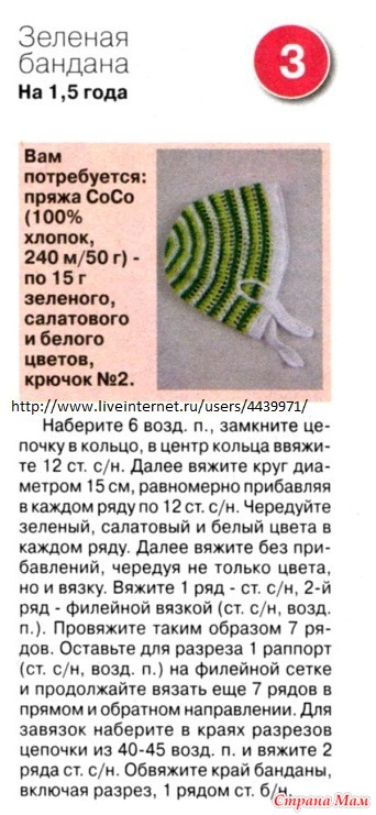 Как связать летнюю шапочку для мальчика крючком Как связать летнюю шапочку для мальчика крючком