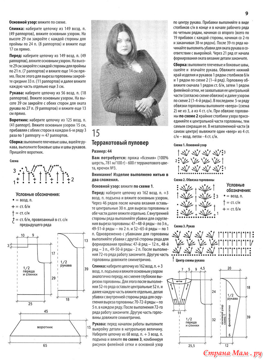 Вязаная Одежда Для Полных Дам Со Схемами