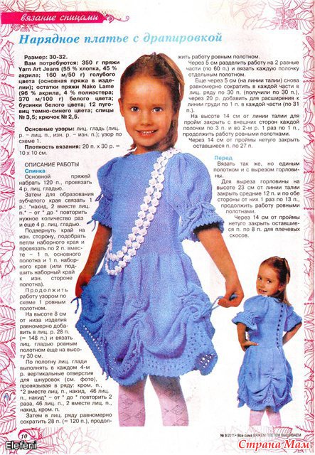 Вяжем сами платье для ребенка Вяжем сами платье для ребенка