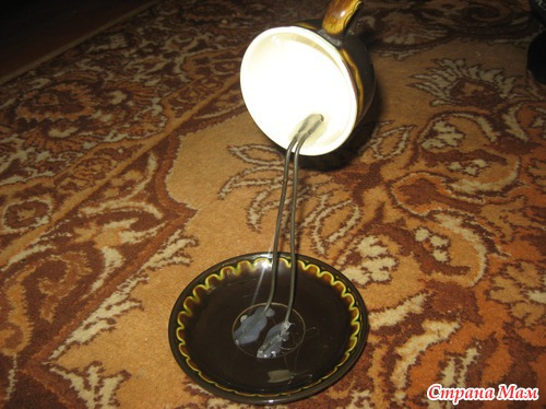 Топиарий из кофейных зерен чашка с блюдцем