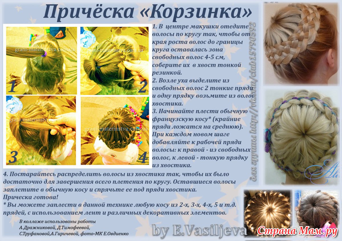 Прически для девочек инструкция и Прически для девочек инструкция и