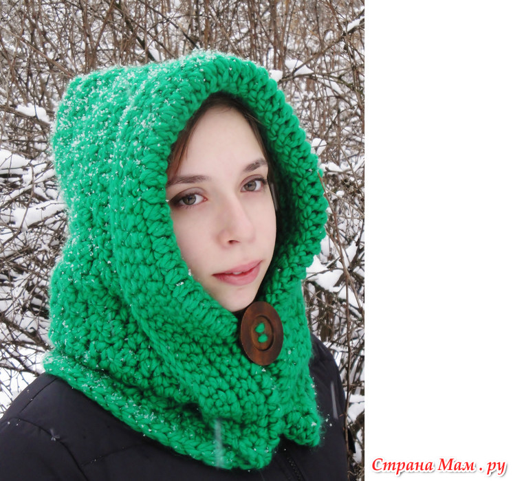 Шапка капюшон связать Шапка капюшон связать