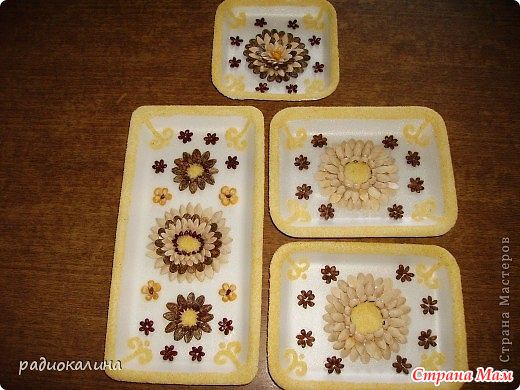 Поделки из подложек для продуктов Поделки из подложек для продуктов