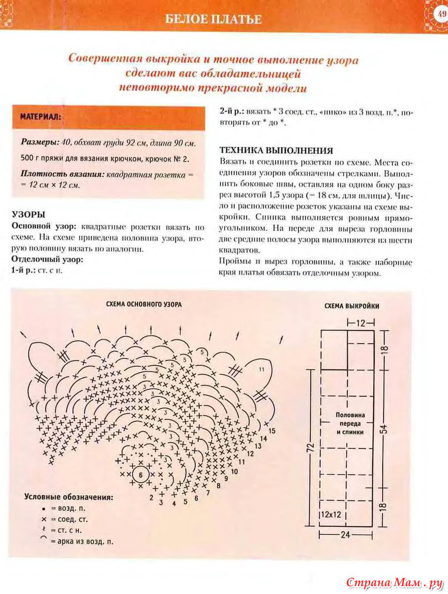 Вязание кружком крючком схема Вязание кружком крючком схема
