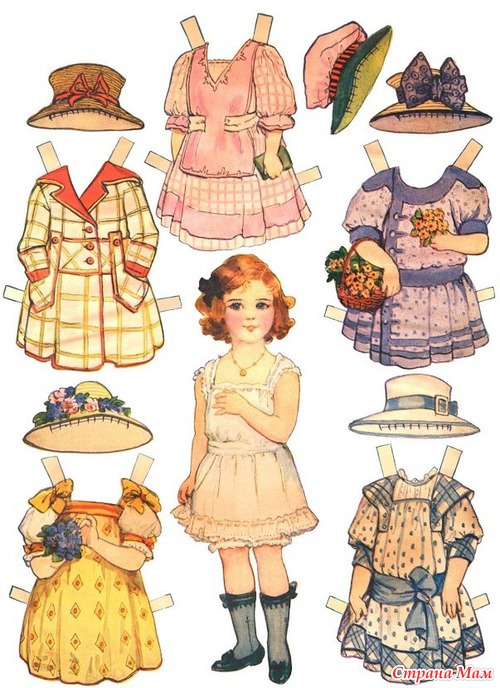 Куклы из бумаги - Поделки - Страна Мам