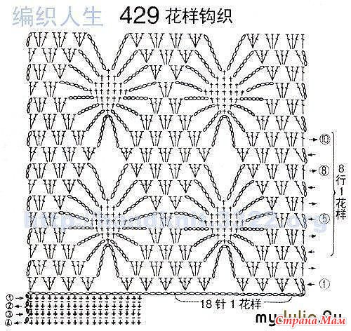 схемы крючком паучки