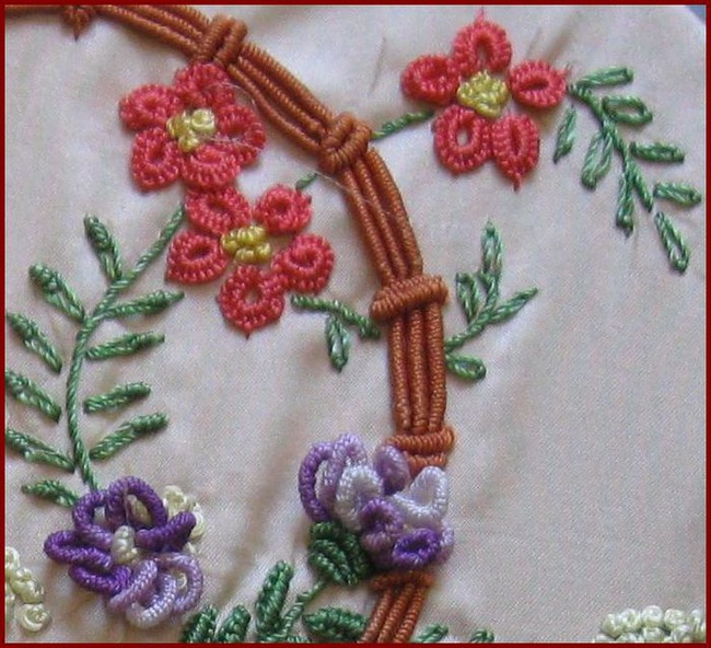 Вышивка по трикотажу и вязанному полотну, рококо, деревенские кофточки
