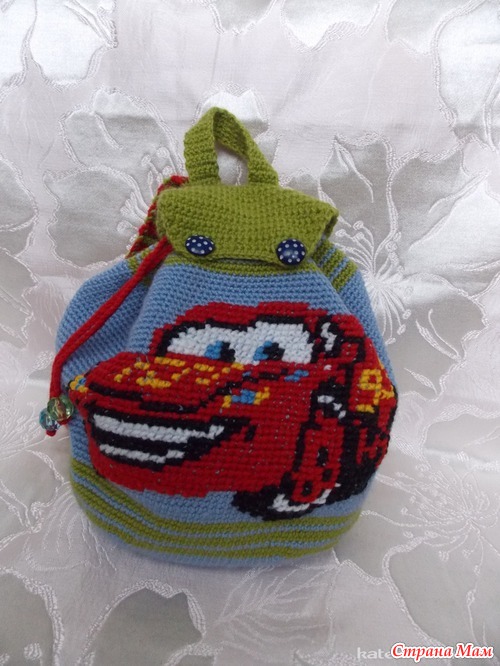 Вязание рюкзак для мальчика