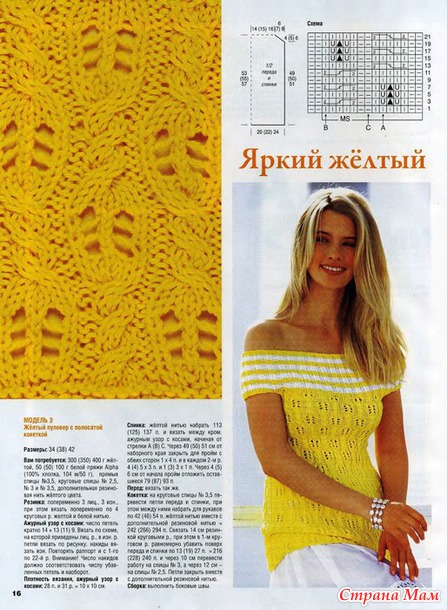 Журналы со схемами вязания спицами