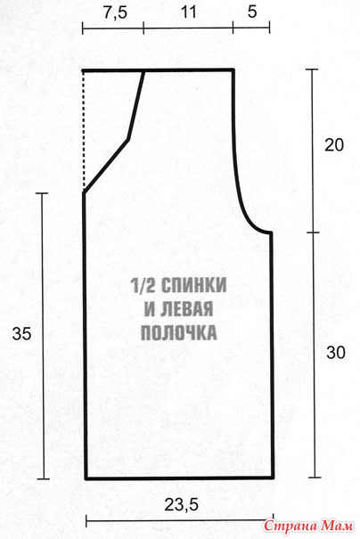 Выкройка для жилета из платка Выкройка для жилета из платка