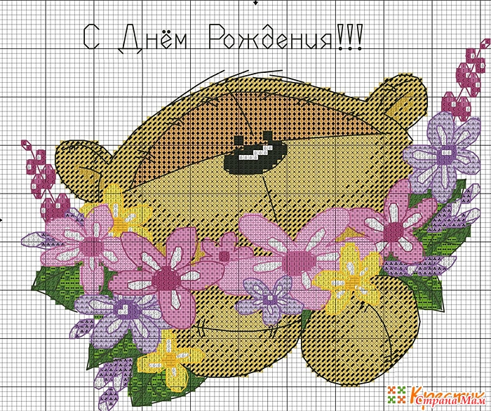 Схемы вышивок крестом на день рожденье Схемы вышивок крестом на день рожденье