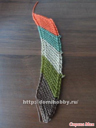 Цветной узор для вязания спицами