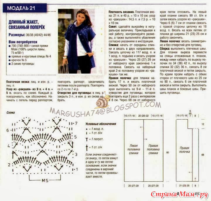 Схемы вязания кардигана спицами схемы и описание