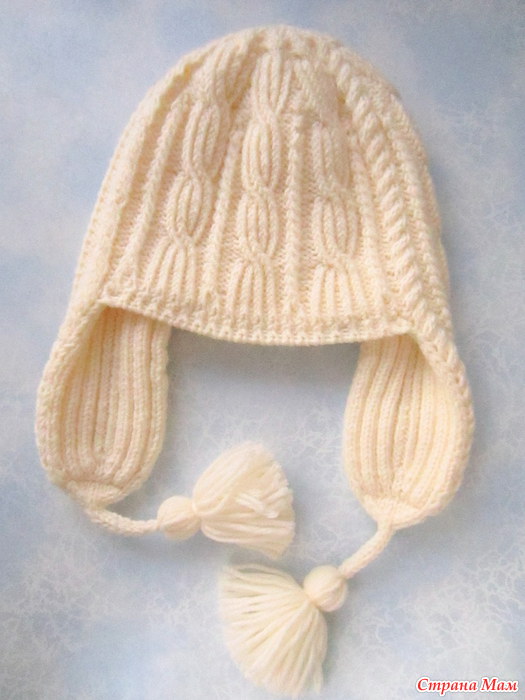 Как связать спицами шапку для новорожденного (схемы)