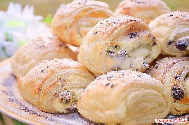 Как сделать слойки с творогом Как сделать слойки с творогом