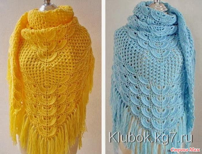 Вяжем красивый платок Вяжем красивый платок