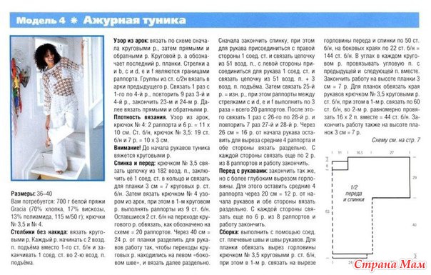 Вязанная туника своими руками схема Вязанная туника своими руками схема