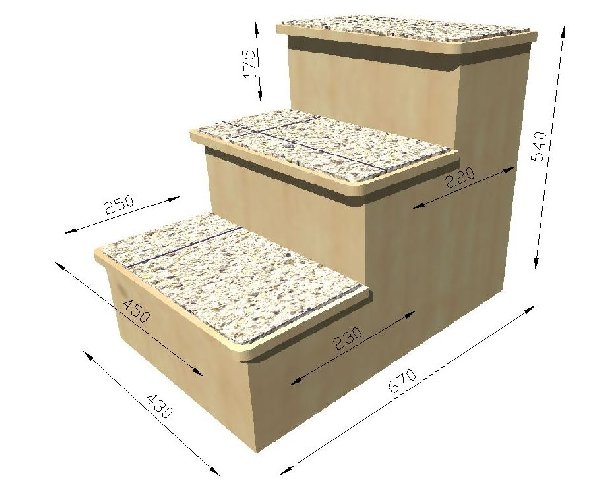 Ступеньки для собак своими руками чертежи фото